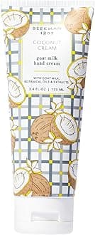 Beekman 1802 Coconut Cream Hand Cream - Scented - 3.4 fl oz - Nourishes, Hydrates & Repairs - With Shea Butter & Glycerin - Non-Greasy - Microbiome Friendly - No Irritation - Good for Sensitive Skin