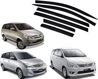 Premium Non-Breakable Car Window Door Visor/Rain Guard/Wind Deflector Compatible for (Toyota Innova Old Model)