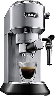 DeLonghi America, Inc EC685M Dedica Deluxe Automatic Espresso Machine, Stainless Steel, Silver