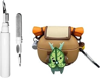 [3 in 1] TSVSXS Cute Korok Case Compatible with Bose Ultra Open Earbuds with Keychain, Anime Silicone Yahaha Protective Cover for Bose Ultra Open with Cleaning Kit