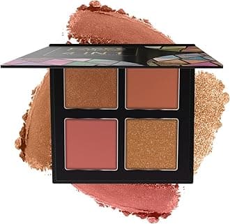 FACESCANADA 4 IN 1 Quad Eyeshadow Powder Palette - Idyllic Nudes 01 Multicolor, 4.8g | Shimmer & Matte Shades | Satin Finish Eye Shadow Quartet| Intense Pigment | Long Lasting | Vit E Enriched | Vegan