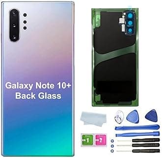 teamplayer Galaxy Note 10 Plus Back Cover Glass Housing Door Replacement with Camera Lens Parts for Samsung Galaxy Note10+ Note10 Plus 5G +Tools (Aura Glow)