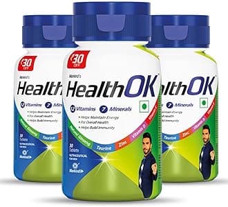 Mankind's Multivitamin with Natural Ginseng & Taurine Power; Lemon Flavour, 100% Vegetarian (3 x 30 tablets)