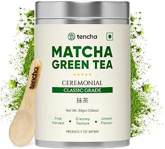 - Ceremonial Matcha Tea | 100% Pure Super Premium Grade | Japanese Matcha Green Tea Powder | Free Spoon | Vegan | Tested For Radiation | 30gms