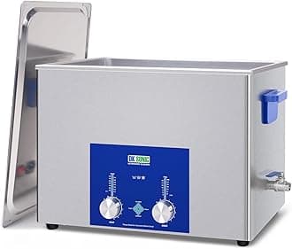 DK SONIC Industrial Ultrasonic Cleaner 37L,720W Commercial Sonic Cleaner with Encoded Timer,Heater&Basket, Multiple Functions for Carburetors, Motorcycle Engines, Chains