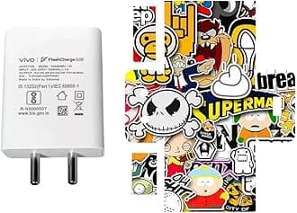 AtOdds - Compatible for Vivo Flash Charger (44W) - Charger/Adapter Skin Wrap (StickerBomb)