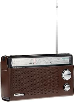 Panasonic 3 Band Portable Radio (Model: Rf-562Dgc1-K), Brown