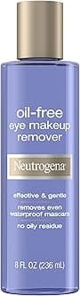 Gentle Oil-Free Eye Makeup Remover & Cleanser for Sensitive Eyes, Non-Greasy Makeup Remover, Waterproof Mascara Remover, Dermatologist & Ophthalmologist Tested, 8 fl. oz
