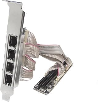 4 Ports Gigabit M.2 M+B Key Ethernet Card SI-PEX24092