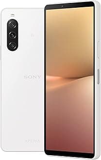 SonyXperia 10 V White - 6.1 Inch 21:9 Wide OLED - Triple lens - Lightweight & Compact - 3.5 mm audio jack - Android 13 - SIM free - 6GB RAM - 128GB Storage - IP65/68 rating - Dual SIM hybrid *1