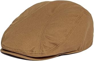 BOTVELA Men Cotton Twill Newsboy Flat Ivy Driving Hat Fitted Cap