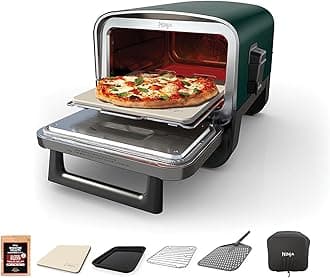 Woodfire 8-in-1 Outdoor Smoker Pizza Oven with 5 Pizza Settings, Green
