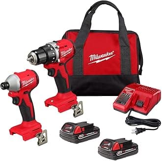 3692-22CT M18 Compact Brushless 2-Tool Combo Kit: Drill Driver/Impact Driver (New Gen Kit)