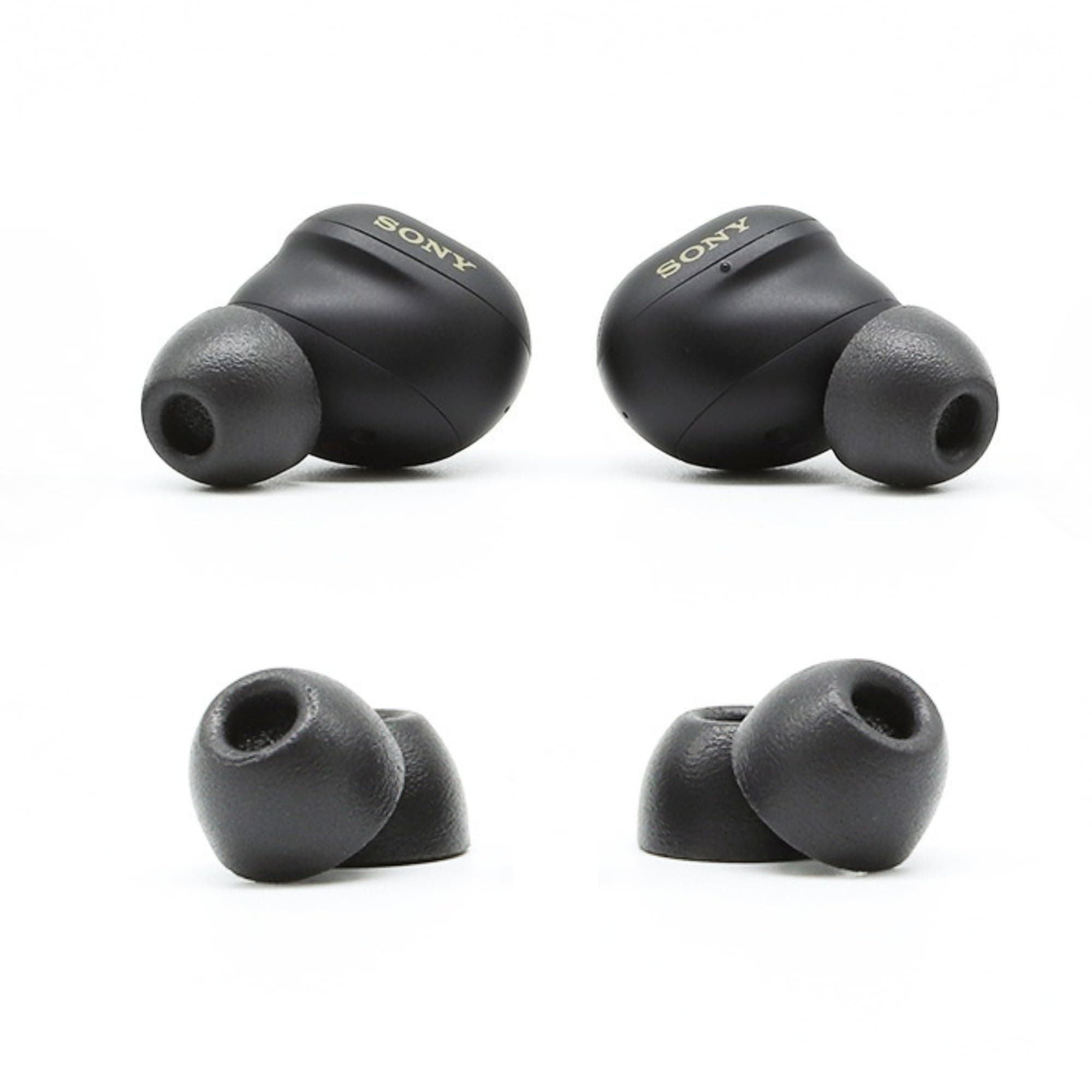 Comply Foam Ear Tips for Sony TrueWireless Earbuds, Assorted S, M & L, 3 Pairs, Black - Ultimate Comfort, Unshakeable Fit, Memory Foam Earbud Tips, Earbud Replacement Tips, Made in The USA
