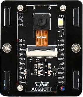 ACEBOTT 3MP Camera Expansion Pack Smart Car Starter Kit, Robotics Kit for Kids Ages 8-12 12-16, STEM Toys Coding Robot Kit for Teens & Adults(QD002)