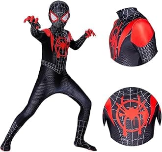 Yalla Baby Kids Superhero Suits 3D Style - Spider Costume Kids Superhero Suit | Spiderman Costume | Miles Costume | Halloween Costume (SM001)