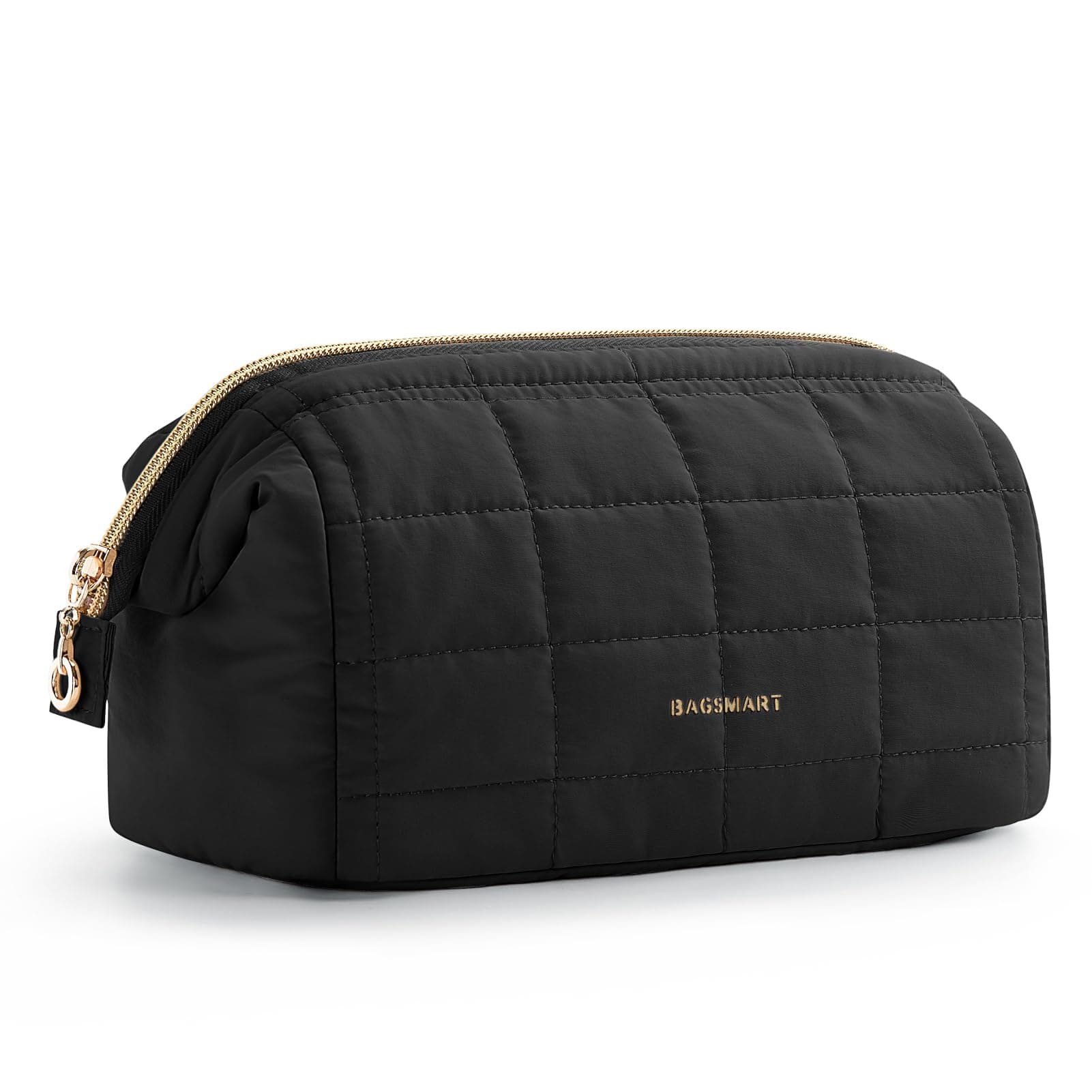 Makeup Bag Travel Toiletry Bag, 02-Black, A-Solid, Makeup Bag