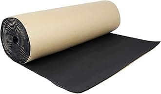 sourcingmap 197mil 10.76sqft Car Door Sound Insulation Black Mat 40x40inch