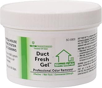 Duct Fresh Gel - HVAC Air Freshener, Cleaner, Deodorizer Non Toxic for Odor Block, Small