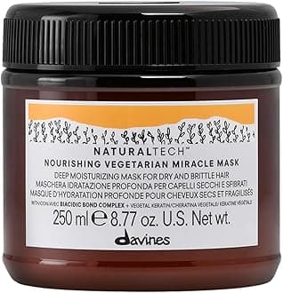 Naturaltech Nourishing Vegetarian Miracle Mask, Restructuring & Hydrating for Dry & Damaged Hair - With Vegetal Keratin - Intense Repair Treatment, 8.45 Fl Oz