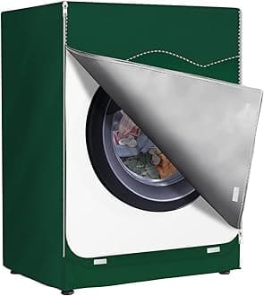 Washing Machine Cover/Front Load Washer Protection for Home Laundry,Universal Fit for Most Front Loading Washers and Dryers(Green,L)