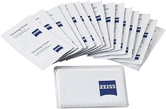 ZEISS Pre-moistened Set of 20 Cleaning Cloths - Suitable for Camera Lenses, Binoculars, Filters, Optical Lenses, LCD Screens, Laptop and Smartphone