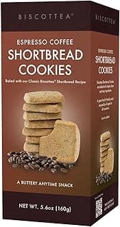 Espresso Coffee Shortbread Cookie (8 Cookies)