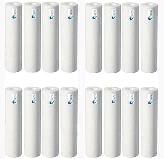 OCEAN STAR TECHNOLOGIES Filter Candle | Pp Spun Cartridge Pre Filter | 5 Micron Pre Filter 10" Pp Spun Filter All Type Ro Water Purifier In 9 Ltr To 25 Ltr Pcs(10 Inch) Pack Of (16)
