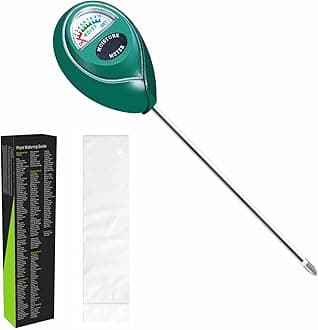 XLUX Soil Moisture Meter (Since 2015) - Durable 304 Stainless Steel Probe & Virgin ABS - Instant Read Hygrometer for Garden, Indoor & Outdoor Plants (Upgraded Design)