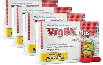 VigRXPlus Male Virility Herbal Dietary Supplement Pill - 60 Tablets (4 Box)