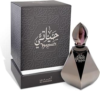 Hayati for Unisex - 0.4 oz Concentrated Perfume Oil - Arabian Perfume for Women and Men - Long Lasting Amber, Musk & Woody Fragrance - Arabic Perfume
