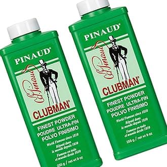 Clubman Pinaud Finest Powder, Classic White Powder for Men, Protection Against Sweat and Body Odor, 9 Oz X 2 Packs