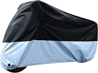 Motorcycle Cover All Season Motorcycle Covers Waterproof Outdoor with Lock-Holes & Storage Bag Fits up to 104" Yamaha Honda Harley Suzuki Waterproof Durable