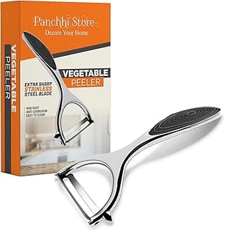 Panchhi Store Vegetable and Fruit Peeler Multipurpose Use for Kitchen Stainless Steel Blades Set of 2