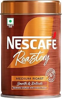 - NESCAFE Roastery | Premium Imported Coffee | Medium Roast | Crafted by Master Roasters |Elevate your Coffee Experience | Rich & Intense Taste | 95g Tin (New Launch) Canister
