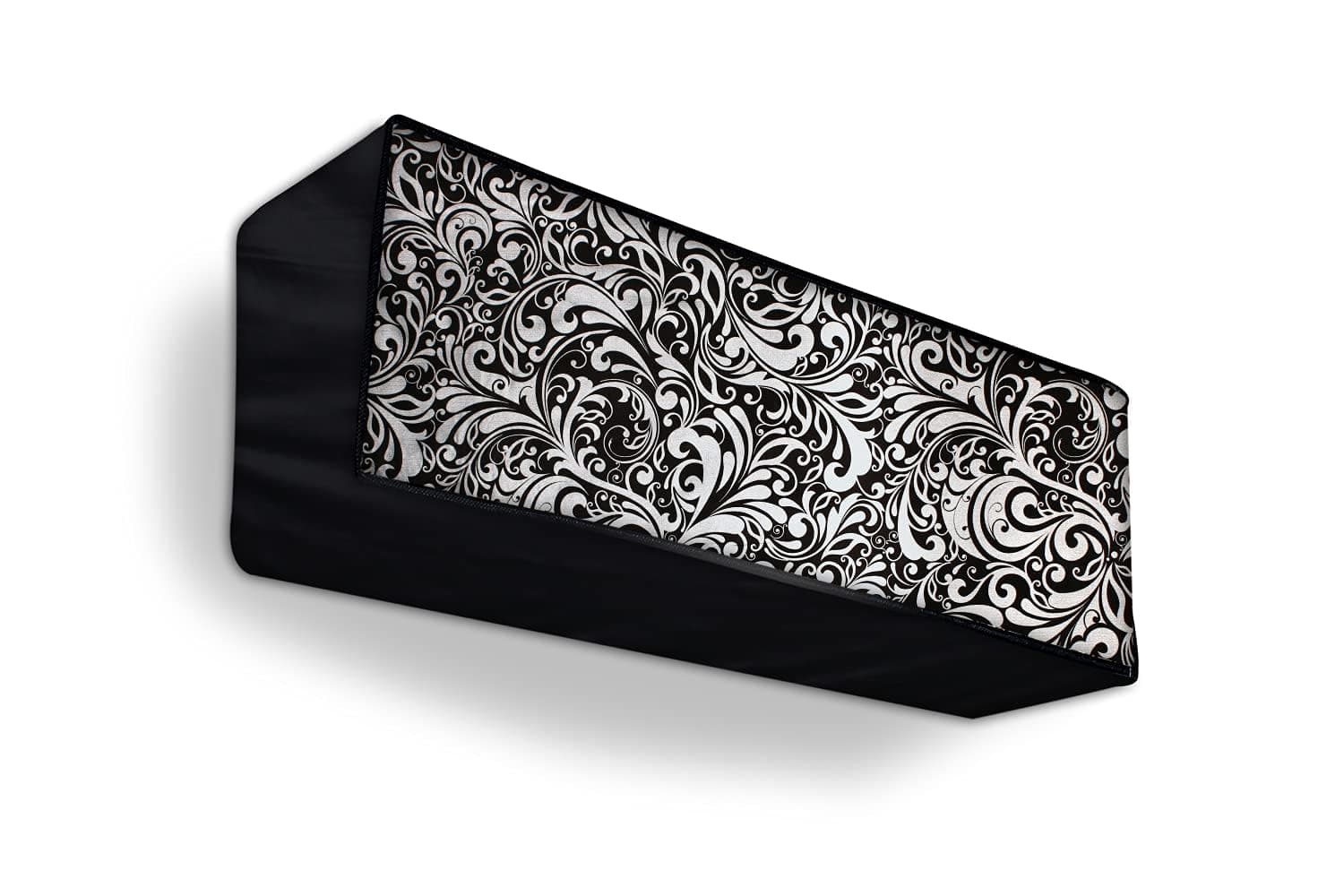 Split AC Cover Indoor Unit For 2 Ton Capacity AC, All Weather Cover/Attractive Digital Prints/Dustproof/Water Resistant Split Ac Cover (Black Leaves and Flowers)