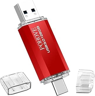 POHOVE USB Memory Stick 128GB USB 3.0, Flash Drive Thumb Drive Pen Drive, Ultra Flair Storage Data Traveler Super Speed Waterproof for Smartphones, Tablets, Macs and Computers