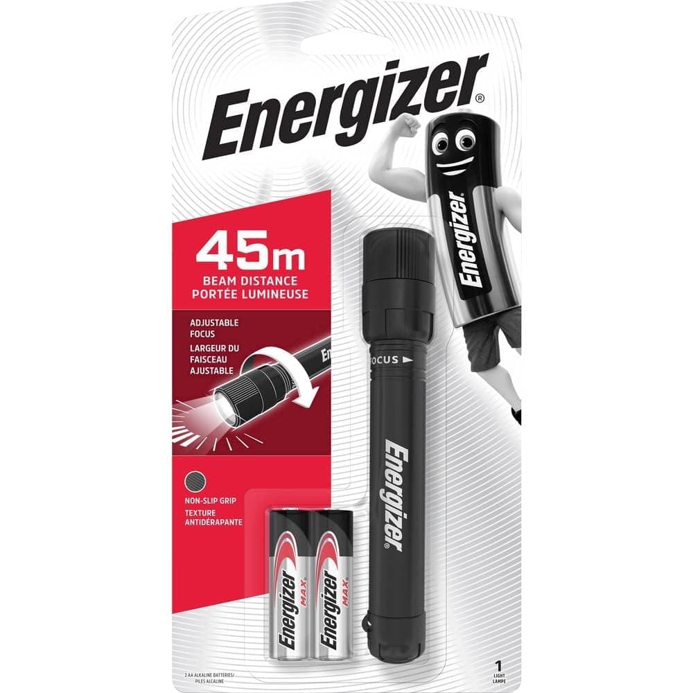 Energizer X Focus LED Torch, Bright Flashlight, Water Resistant, For Indoor And Outdoors, Batteries Included