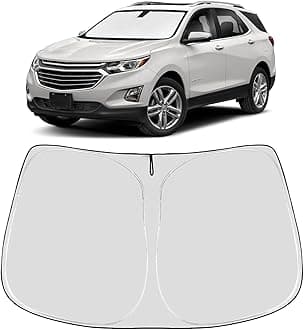 Proadsy Front Windshield Sunshade Foldable Sun Shade Protector Custom Fit Chevrolet/Chevy Equinox 2024 2023 2022 2021 2019 2018 Accessories 2023 Upgrade (2018-Present)