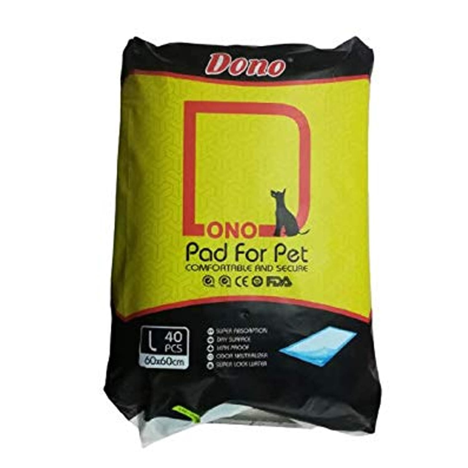DONO Training Pads for Dogs Pets Comfortable and Secure (Large)