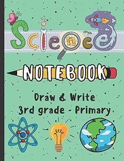Science Notebook | Draw & Write | 3rd grade - Primary Paperback – 30 Jan. 2022