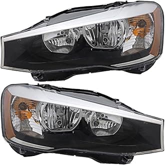 For BMW X3/X4 Headlights Lamps Set 2015 2016 2017 2018 Halogen Driver and Passenger Side