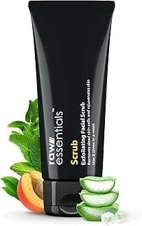 Scrub, Exfoliating Face Scrub, 100g, Apricot Granules, With Natural Aloevera Liquid & Menthol Cooling, All skin types