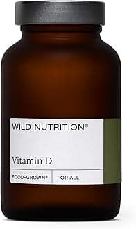 WILD NUTRITION Food Grown Vitamin D Supplements | High Strength Vitamin D 1000iu for Muscle, Bone, and Immune Support | 30 Capsules