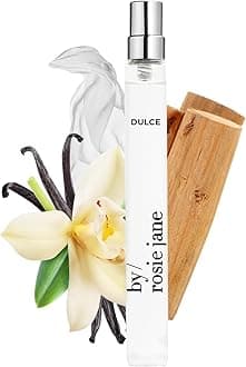 Travel Perfume Spray (Dulce) - Clean Perfume for Women - Non-Toxic Body Mist with Notes of Creamy Vanilla, Brown Sugar & Warm Hinoki Wood - Paraben, Sulfate & Phthalate Free (10ml)
