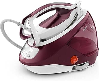 Tefal High Pressure Steam Generator Iron, Pro Express Protect, white & Burgundy, GV9220