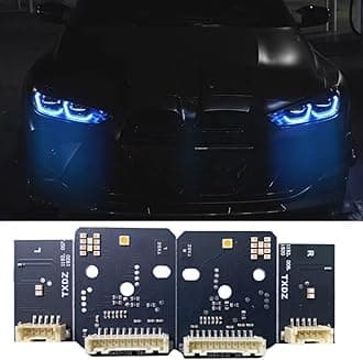 CSL Yellow DRL Chips For 2021-2024 B-MW G80 M3 G82 M4 G22 G26 430i 430ix M440i M440ix US. Spec Laser Headlight, 63119851051, 63119851052 (Ice Blue)