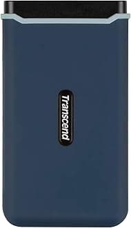 Transcend Japan TS250GESD370C External SSD 250 GB (PS4/PS5/Xbox One Operation Verified) USB 3.1 Gen2 Maximum 1050 MB/s Shockproof, Type-A/Type-C Compatible, Portable SSD