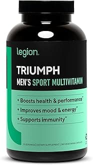 Triumph Men's Sport Vitamin - Complete Multivitamin for Men - Daily Vitamins for Men to Boost Health and Performance - Men's Multivitamin with 21 Vitamins & Minerals - 30 Servings