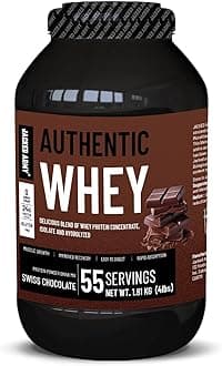 Jacked Army Whey Protein Powder - 100% Pure, 24g High Protein, Low Carb, Fast Absorption - Supports Muscle Growth & Recovery - Ideal for Post-Workout Recovery [1.81Kg (4Lbs), Swiss Chocolate]